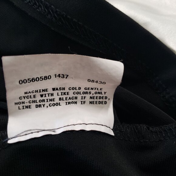 BCX Vintage 90s Black White Kimono Sleeve V Neck Top Size L Y2K Boho Indie Fairy - Picture 7 of 7